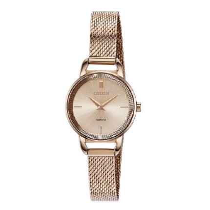 Citizen Ladies Rose Gold Stainless Steel Quartz Watch